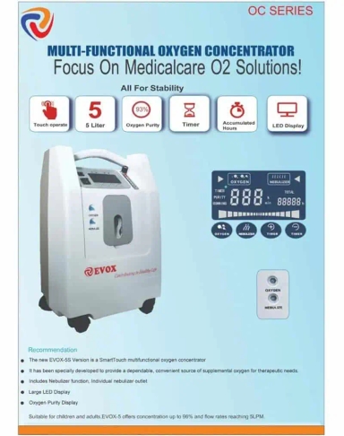 Evox Oxygen Concentrator 5 LPM