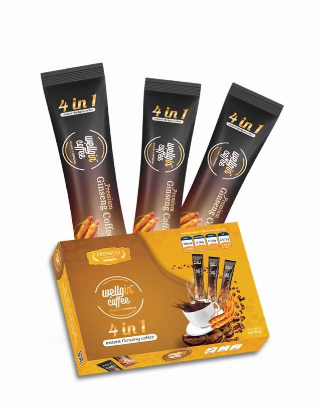 Wellgin Coffee™, Premium Ginseng Coffee (30 Sachets Pack)