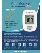 AccuSure Life Glucometer with 50 Strips 