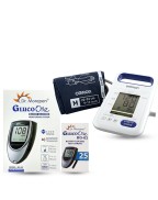 Combo Omron-HBP-1320 and Dr.Morepen (Gluco one Machine) with 25 Strips