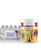 Combo Little Gro Kids Nutrition + Lyon Baby Wipes(3Pack)