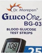 Dr. Morepen BG-03 Blood Glucose Test Strips 25s Pack